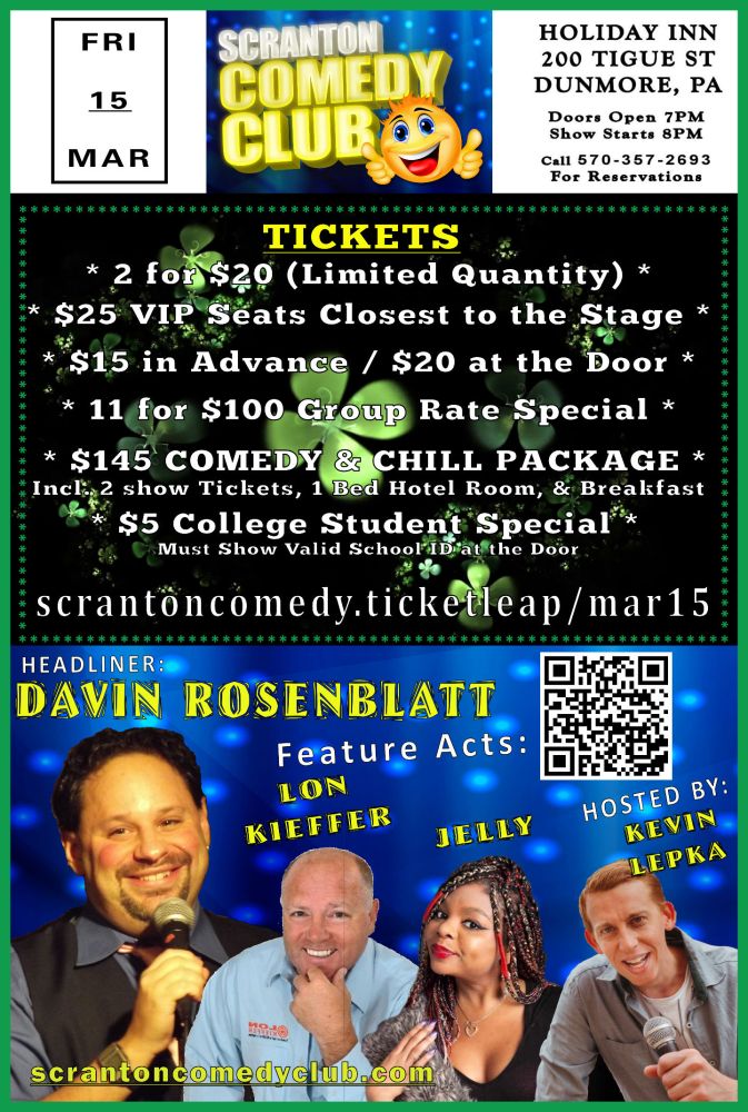 Kevin Lepka Comedy Home/Scranton Comedy/Wisecrackers/Stand Up/Improv